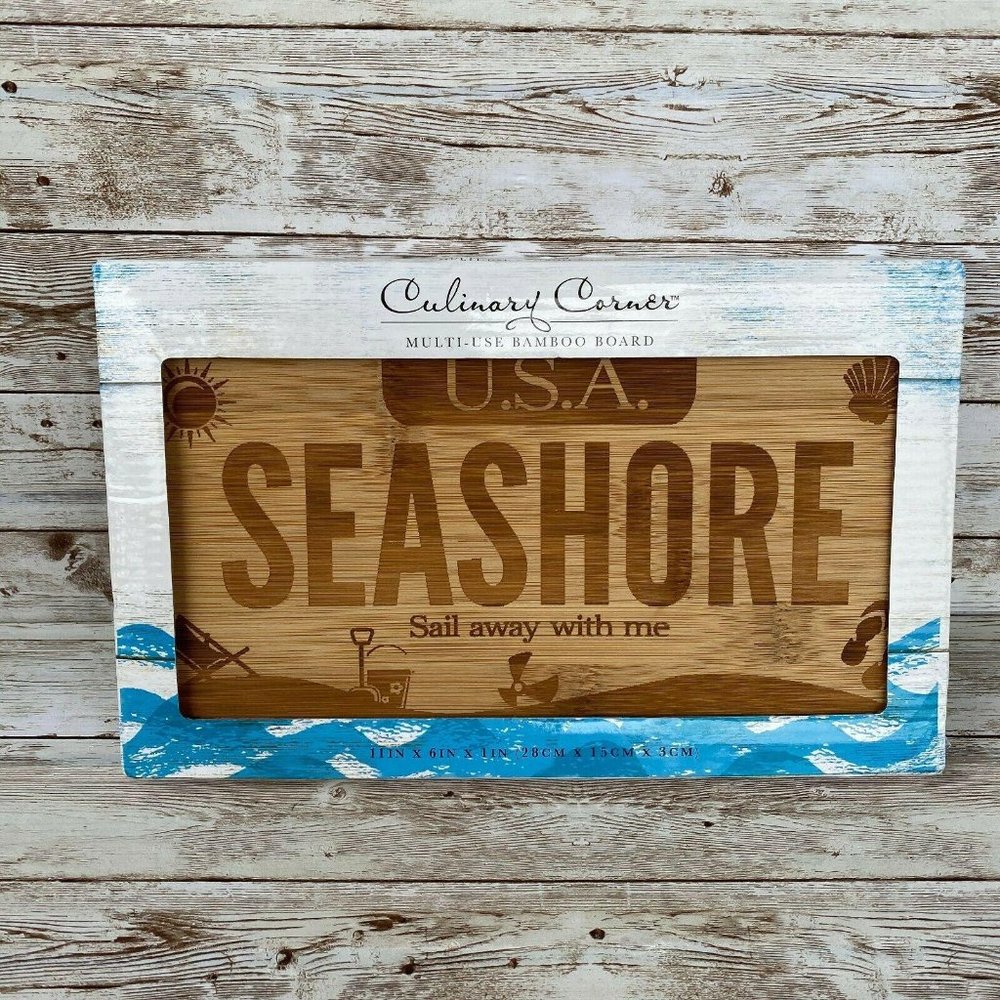 Culinary Corner Bamboo Cutting Board Seash…